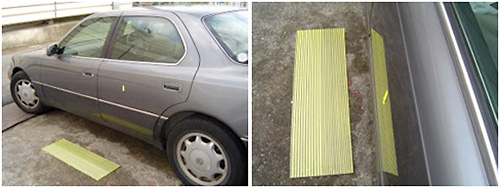 The check method of the dent before repair