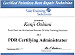 Certified Paintless Dent Repair Technician