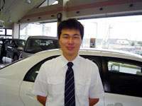 Shirahata Service manager at Shari shop, Toyota Carolla Kitami