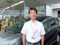Shop manager Mr. Takahashi at Haramachi Shop, Honda Cars Higashi-Agatsuma