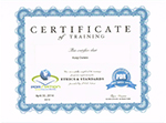 CERTIFICATE of TRAINING